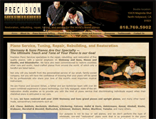 Tablet Screenshot of precisionpianoservices.com